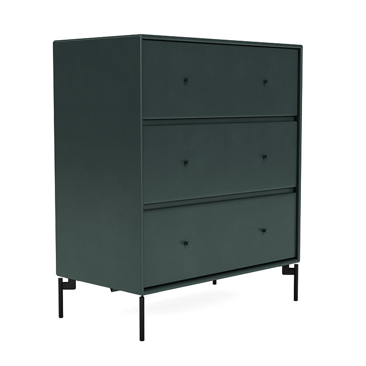 Montana Carry Dresser With Legs, Black Jade/Black