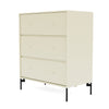 Montana Carry Dresser With Legs, Vanilla/Black