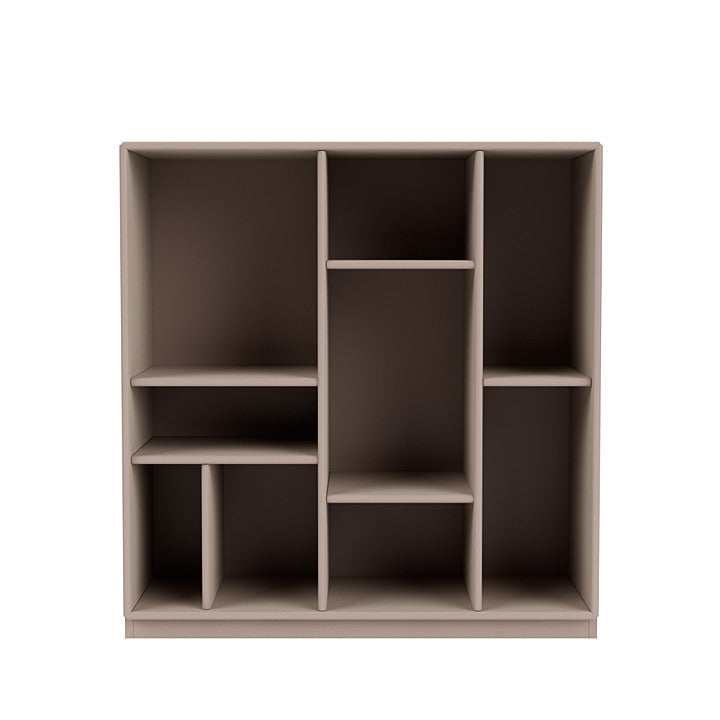 Montana Compile Decorative Shelf With 3 Cm Plinth, Mushroom Brown