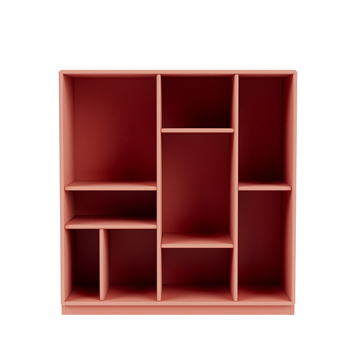 Montana Compile Decorative Shelf With 3 Cm Plinth, Rhubarb Red