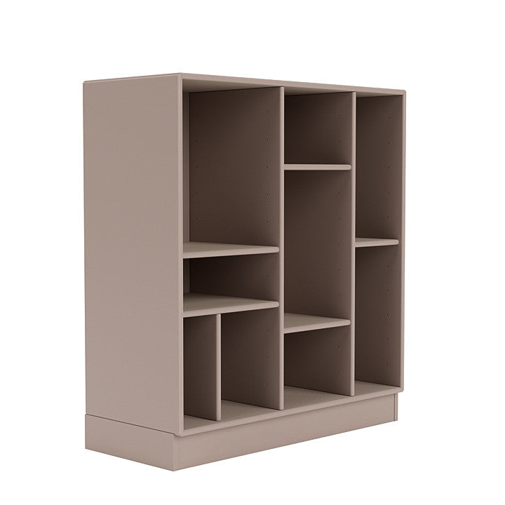 Montana Compile Decorative Shelf With 7 Cm Plinth, Mushroom Brown