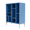 Montana Compile Decorative Shelf With Legs Azure Blue/Matt Chrome