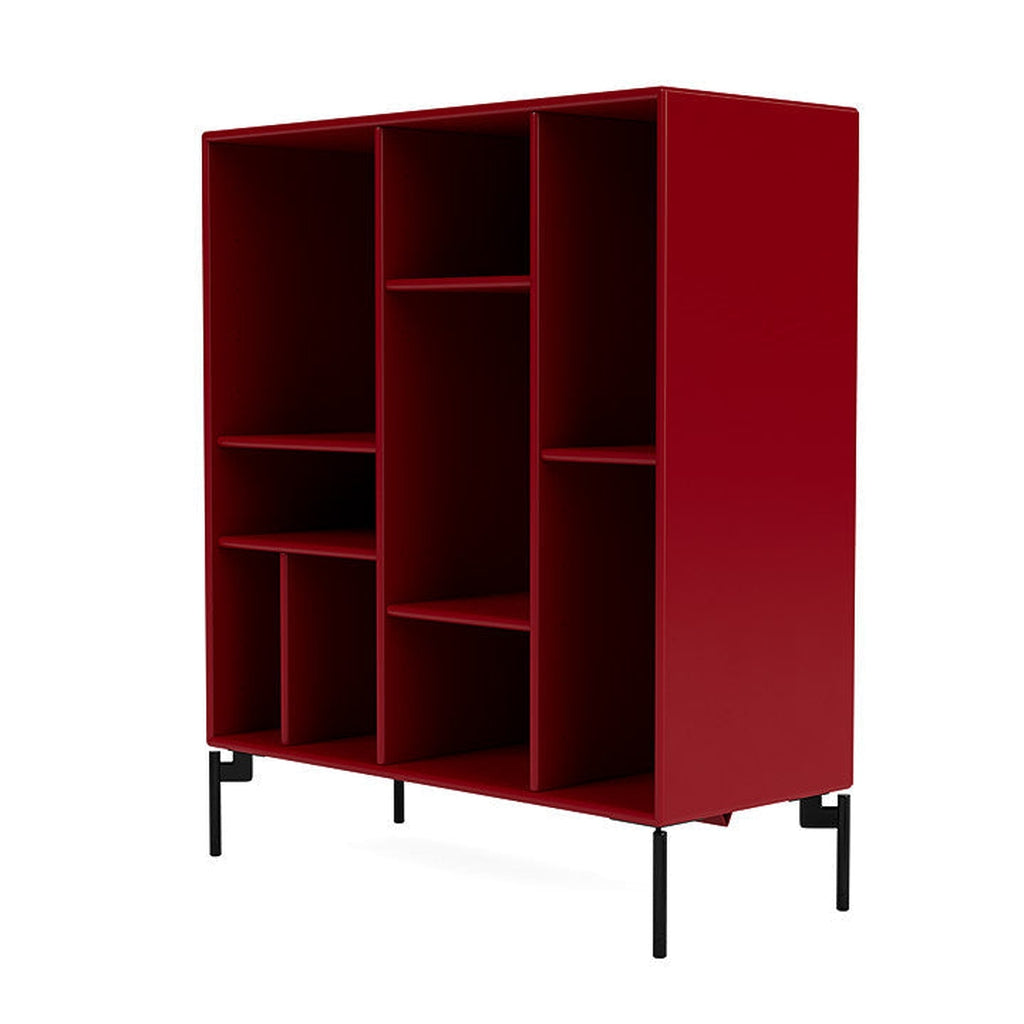 Montana Compile Decorative Shelf With Legs, Beetroot/Black