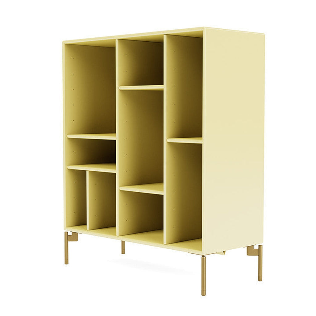 Montana Compile Decorative Shelf With Legs, Camomile/Brass