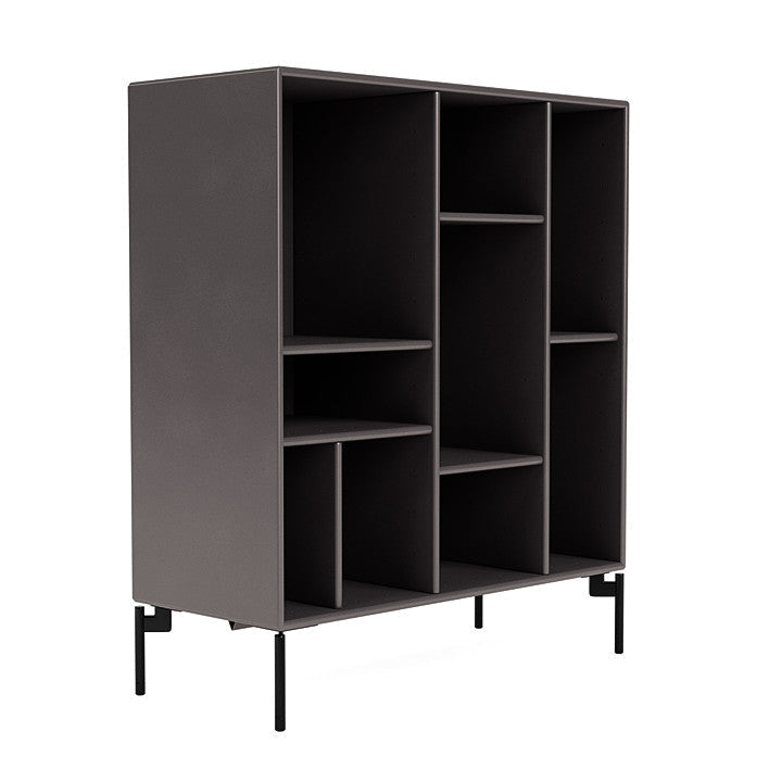 Montana Compile Decorative Shelf With Legs, Coffee/Black