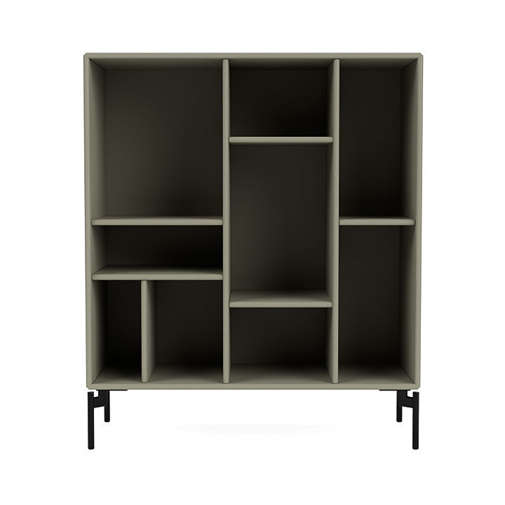 Montana Compile Decorative Shelf With Legs, Fennel/Black