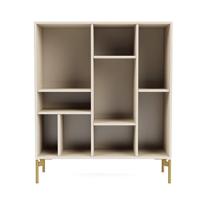 Montana Compile Decorative Shelf With Legs, Oat/Brass