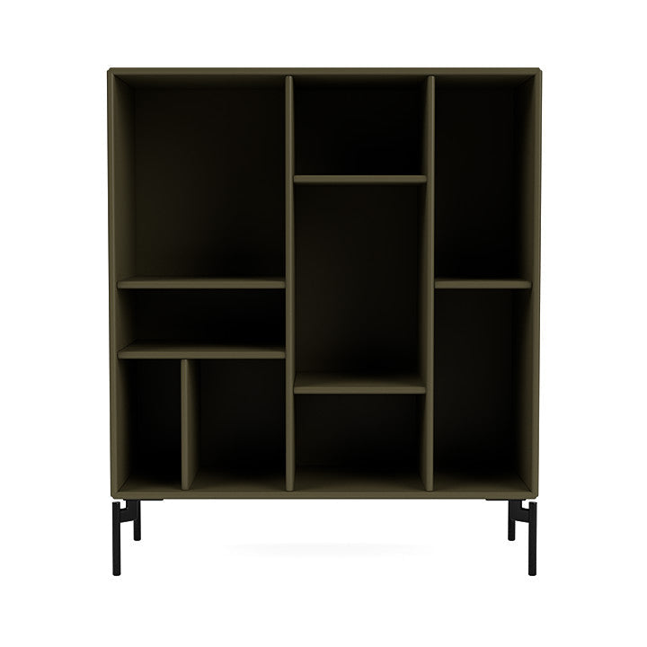 Montana Compile Decorative Shelf With Legs, Oregano/Black