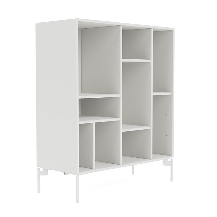 Montana Compile Decorative Shelf With Legs, White/Snow White