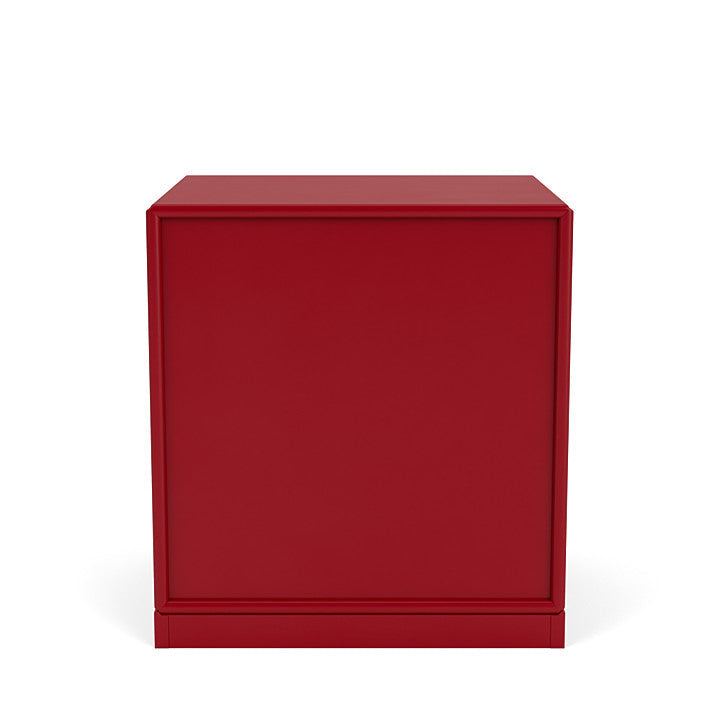 Montana Dream Nightstand With 3 Cm Plinth, Beetroot Red