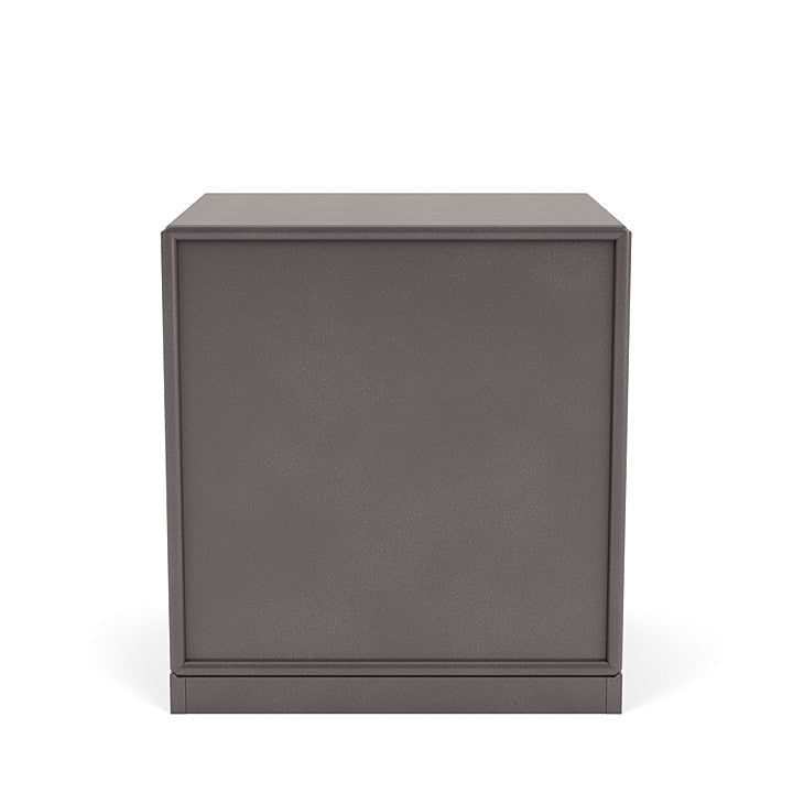 Montana Dream Nightstand With 3 Cm Plinth, Coffee Brown