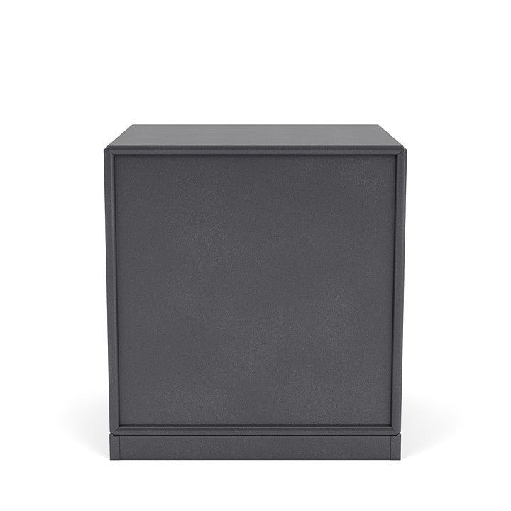 Montana Dream Nightstand With 3 Cm Plinth, Carbon Black