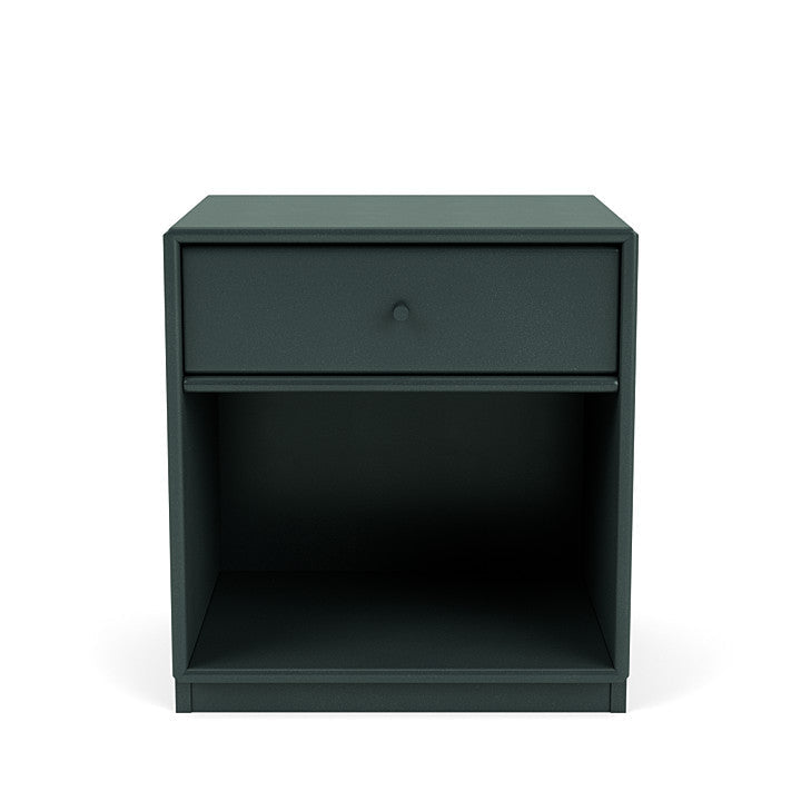 Montana Dream Nightstand With 3 Cm Plinth, Black Jade