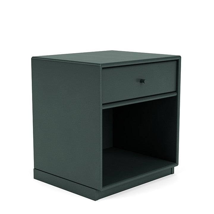 Montana Dream Nightstand With 3 Cm Plinth, Black Jade