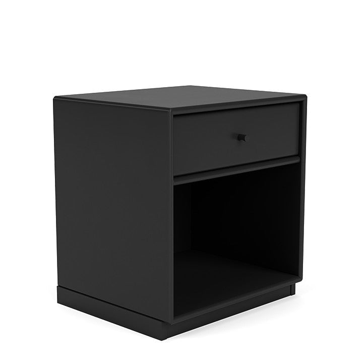 Montana Dream Nightstand With 3 Cm Plinth, Black