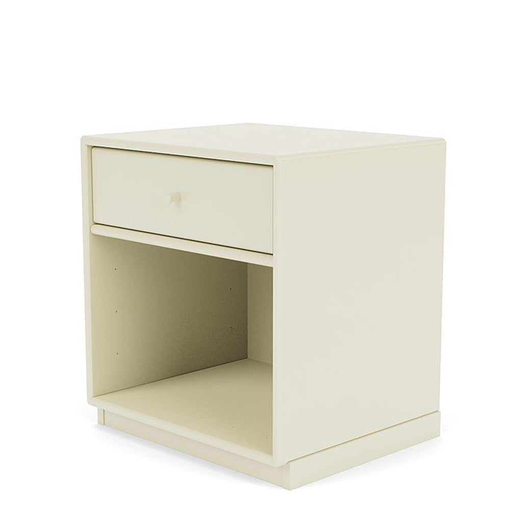 Montana Dream Nightstand With 3 Cm Plinth, Vanilla White