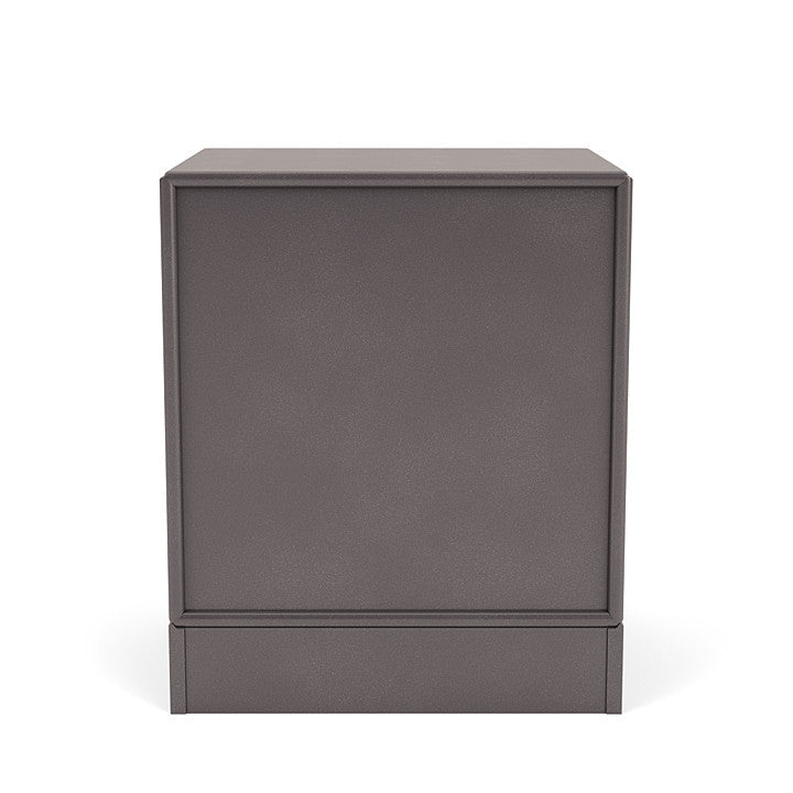 Montana Dream Nightstand With 7 Cm Plinth, Coffee Brown