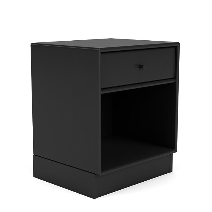 Montana Dream Nightstand With 7 Cm Plinth, Black