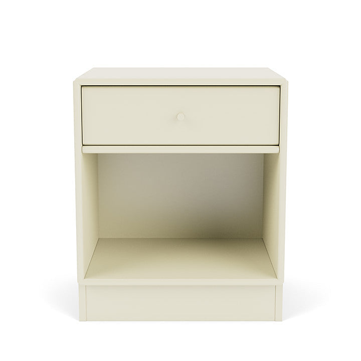 Montana Dream Nightstand With 7 Cm Plinth, Vanilla White