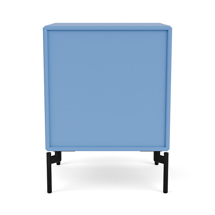 Montana Dream Nightstand With Legs, Azure Blue/Black