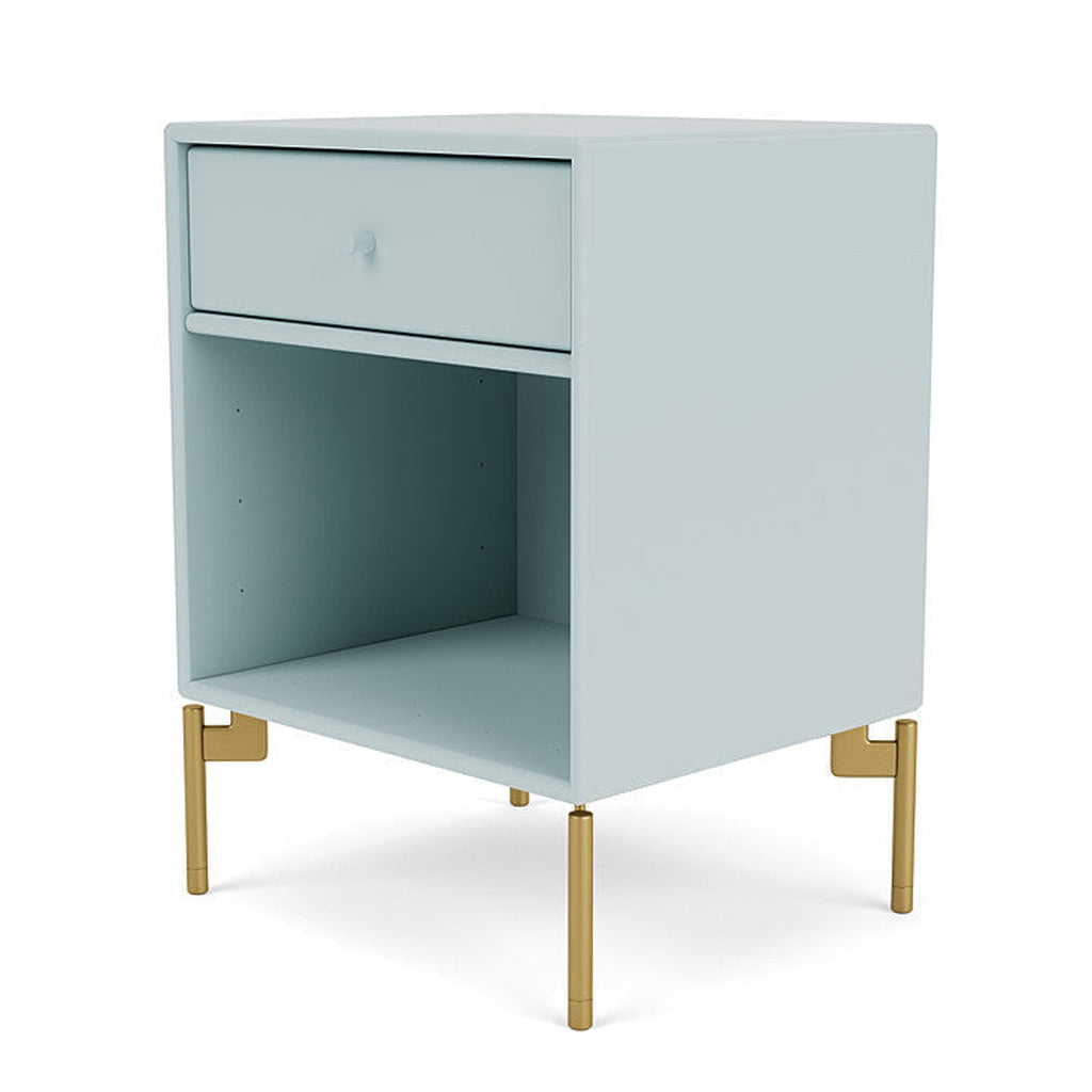 Montana Dream Nightstand With Legs, Flint/Brass