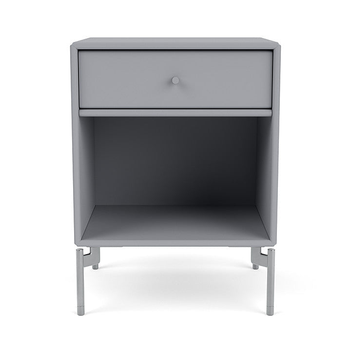 Montana Dream Nightstand With Legs, Graphic/Matt Chrome