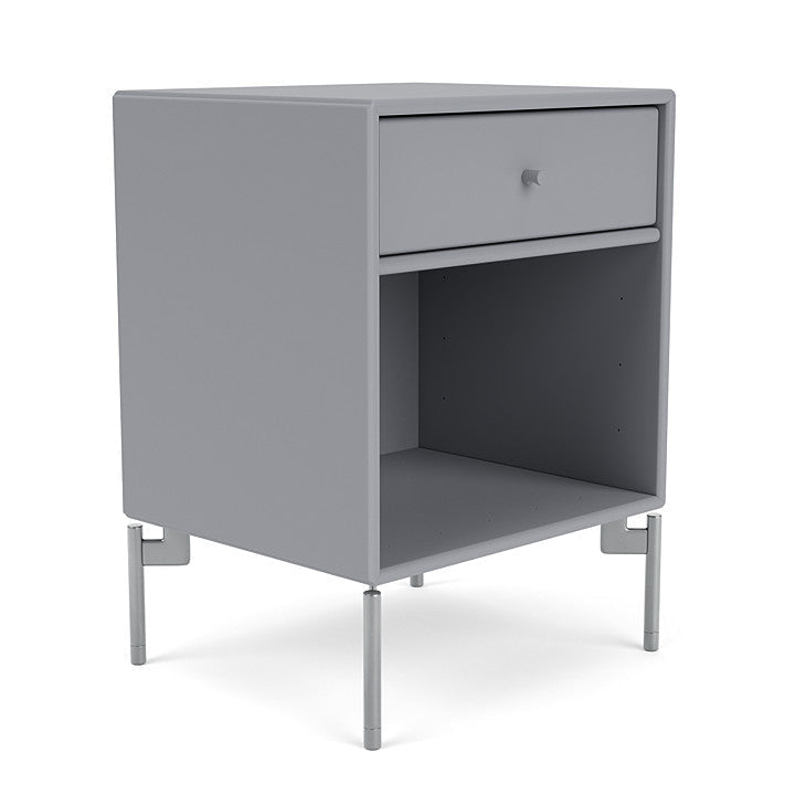 Montana Dream Nightstand With Legs, Graphic/Matt Chrome