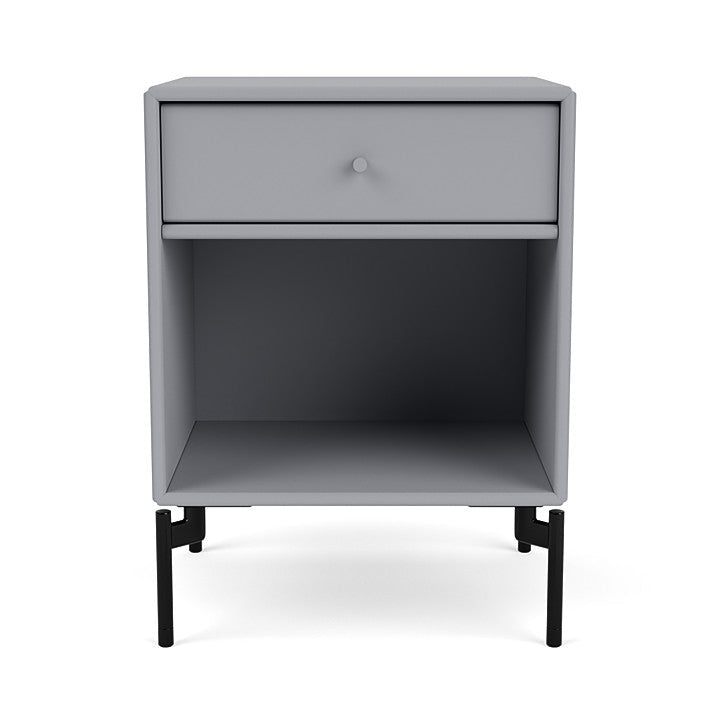 Montana Dream Nightstand With Legs, Graphic/Black