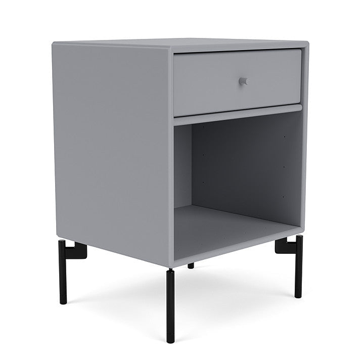 Montana Dream Nightstand With Legs, Graphic/Black