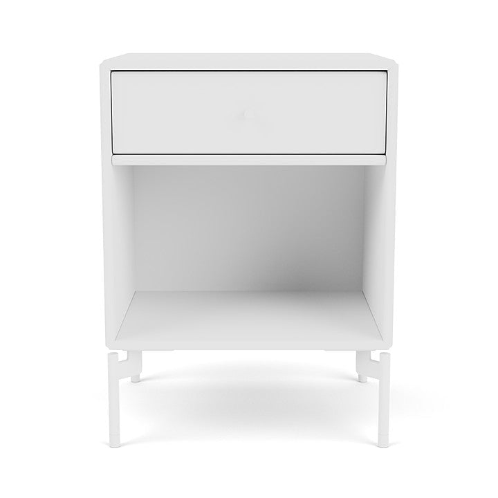 Montana Dream Nightstand With Legs, New White/Snow White