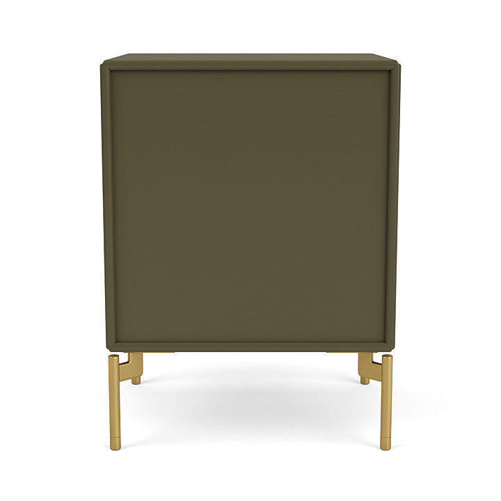 Montana Dream Nightstand With Legs, Oregano/Brass