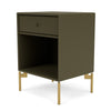 Montana Dream Nightstand With Legs, Oregano/Brass