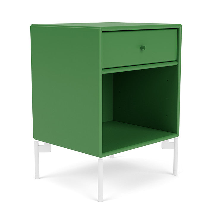 Montana Dream Nightstand With Legs, Parsley/Snow White