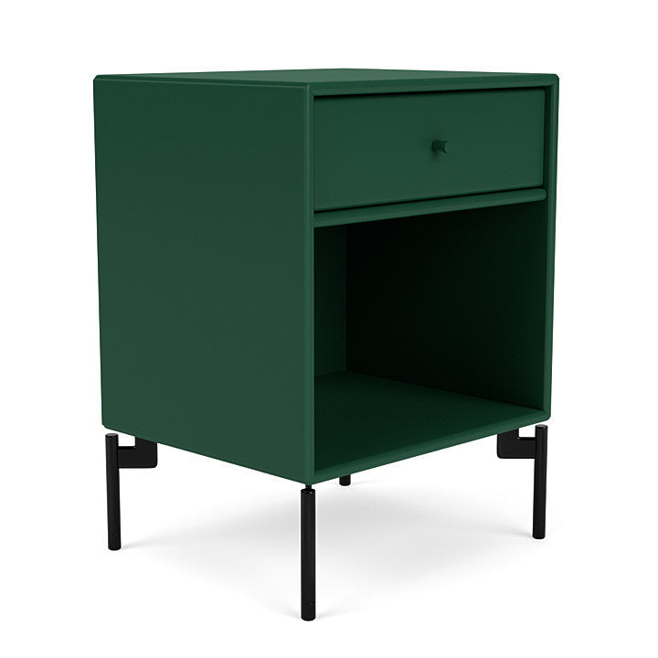 Montana Dream Nightstand With Legs, Pine/Black