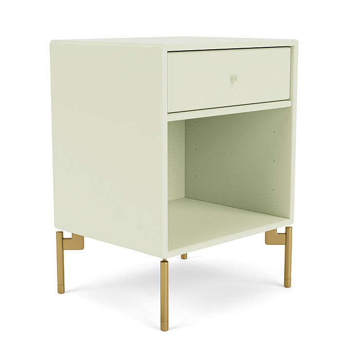 Montana Dream Nightstand With Legs, Pomelo/Brass