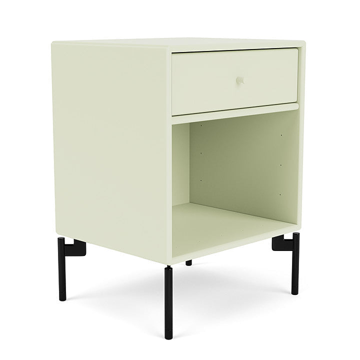 Montana Dream Nightstand With Legs, Pomelo/Black