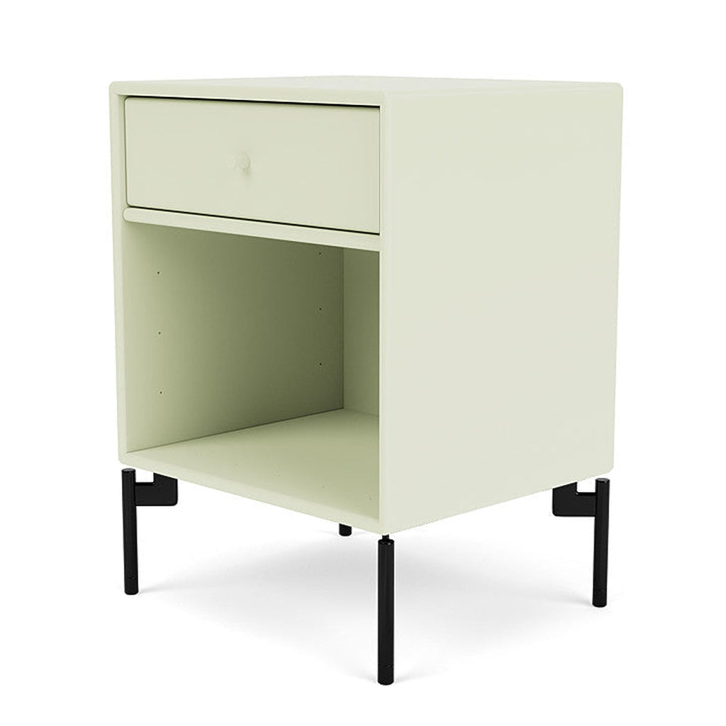 Montana Dream Nightstand With Legs, Pomelo/Black