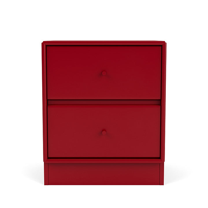 Montana Drift Drawer Module With 7 Cm Plinth, Beetroot Red