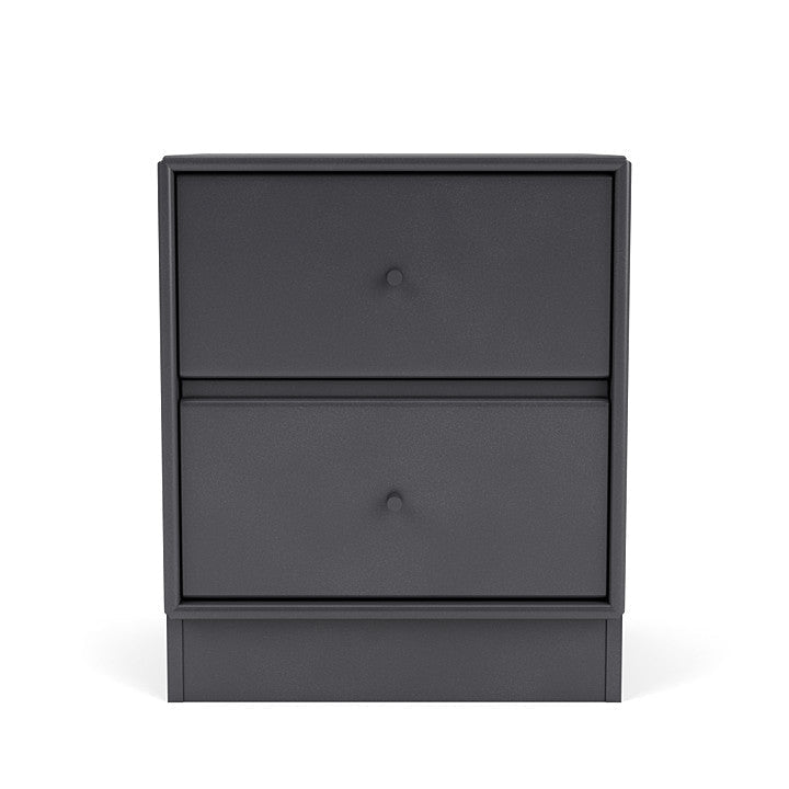 Montana Drift Drawer Module With 7 Cm Plinth, Carbon Black