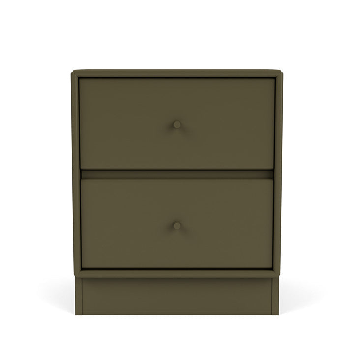 Montana Drift Drawer Module With 7 Cm Plinth, Oregano Green