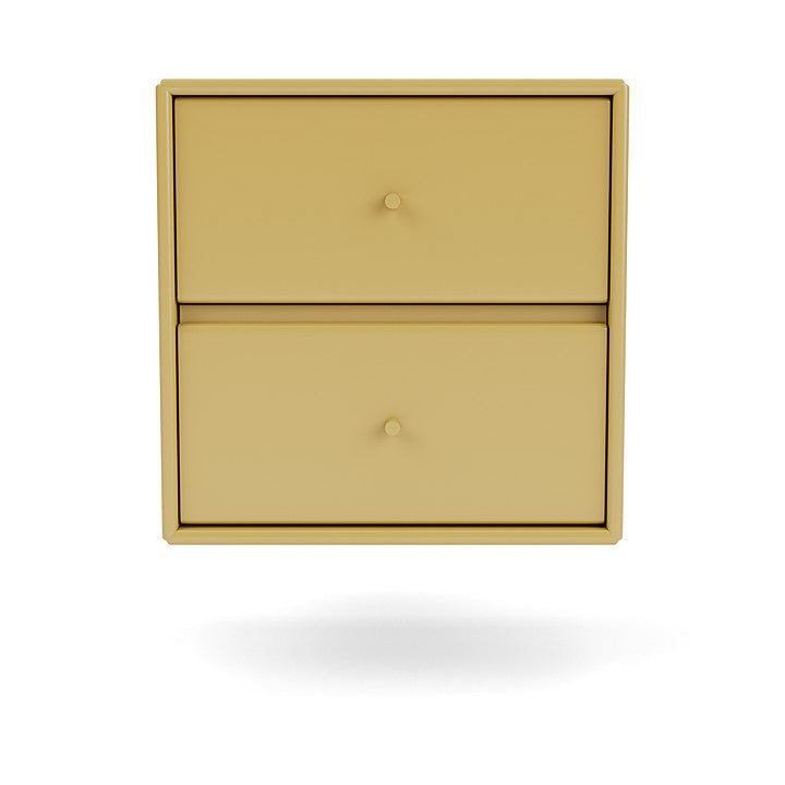 Montana Drift Drawer Module With Suspension Rail, Cumin Yellow