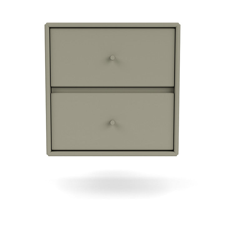 Montana Drift Drawer Module With Suspension Rail, Fennel Green