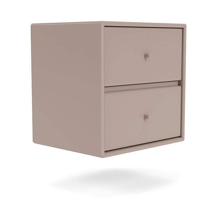 Montana Drift Drawer Module With Suspension Rail, Mushroom Brown