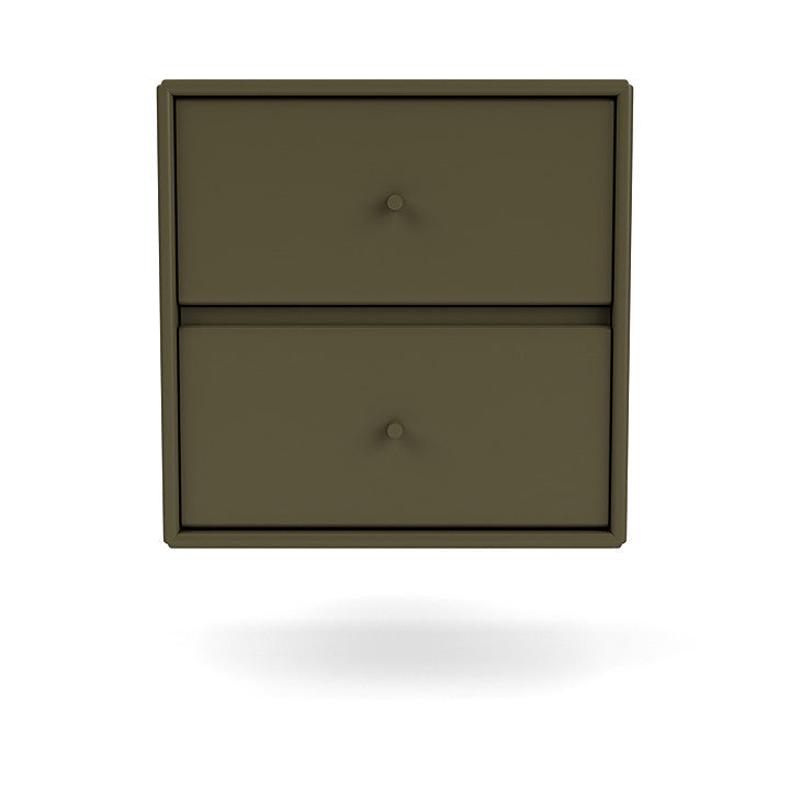 Montana Drift Drawer Module With Suspension Rail, Oregano Green