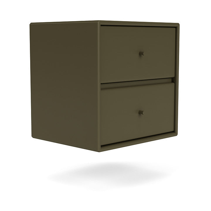 Montana Drift Drawer Module With Suspension Rail, Oregano Green