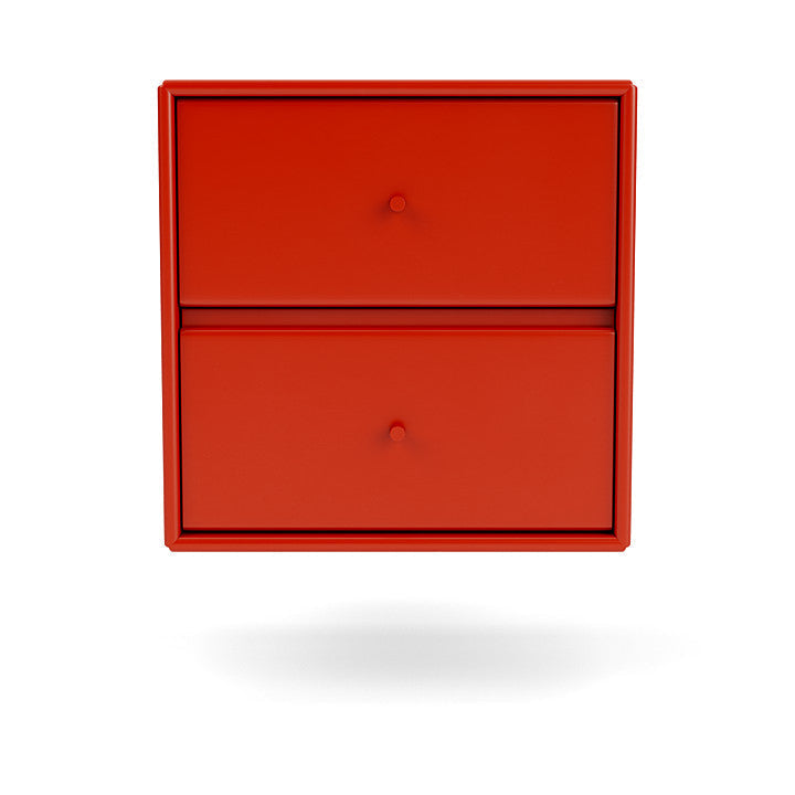 Montana Drift Drawer Module With Suspension Rail, Rosehip Red