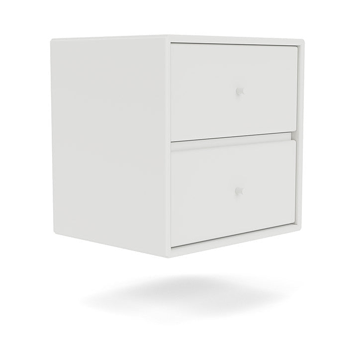 Montana Drift Drawer Module With Suspension Rail, White