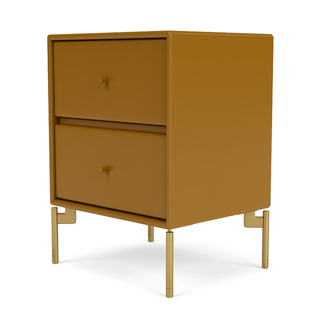 Montana Drift Drawer Module With Legs, Amber/Brass