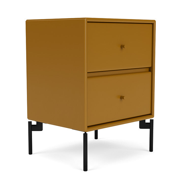 Montana Drift Drawer Module With Legs, Amber/Black