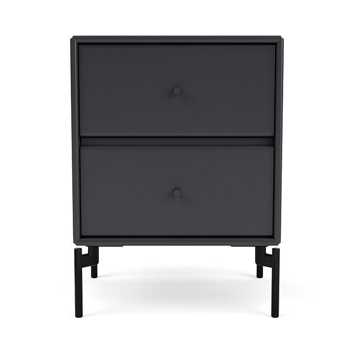 Montana Drift Drawer Module With Legs, Anthracite/Black